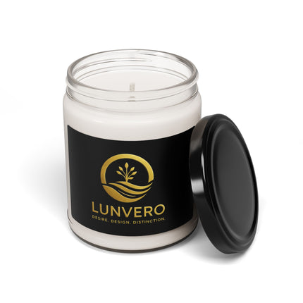 LUNVERO OPULENT 9oz Ambiance Candle | Artisan-Poured Soy Wax, 9 Aromatic Scents