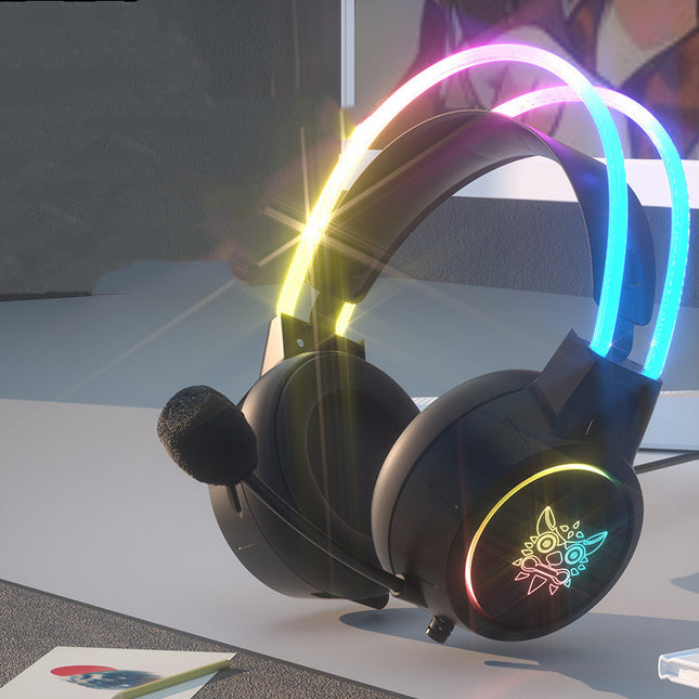 LUNVERO X7 Gaming Headset with LED Lighting & Mic