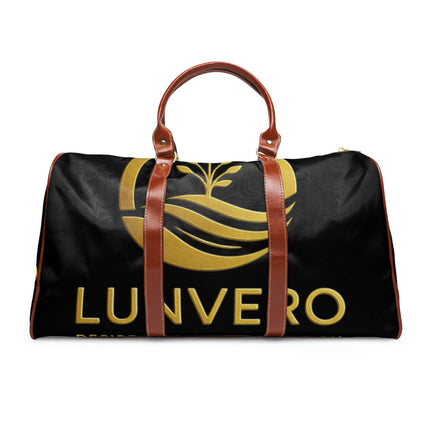 LUNVERO Black & Gold Waterproof Durable Travel Bag
