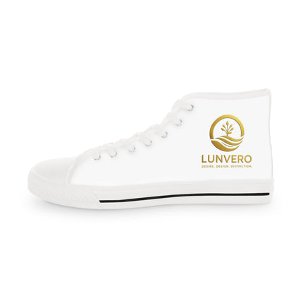 LUNVERO Gold Edition High-Top Sneakers