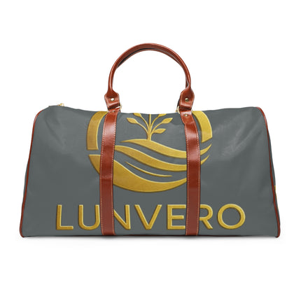LUNVERO Grey & Gold Waterproof Travel Bag