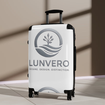 ✨LUNVERO Luxury Silver & White Set (S + M + L) Luggage, Rolling Suitcase, Travel Bags