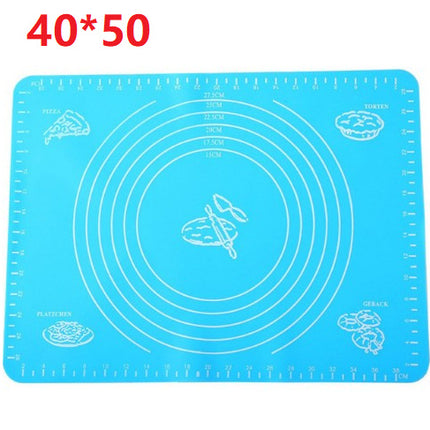 Silicone Baking Mat for Pastry Rolling with Measurements Pastry Rolling Mat, Reusable Non-Stick Silicone Baking Mat