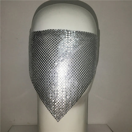 Metallic Mesh Party Mask – Elegant European Style