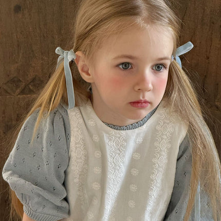 Embroidered Cotton Girls’ One-Piece Dress