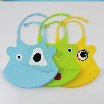 Monster Design Waterproof Silicone Baby Bib – Fun & Mess-Free Feeding