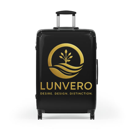 ✨ LUNVERO Luxury Luggage Suitcase Black & Gold Set (S + M + L)