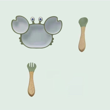 Silicone Baby Suction Plate Set – Cute Animal Design & Non-Slip Feeding Dish