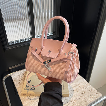 Riviera Bloom: French Straw Crossbody – Summer Edition