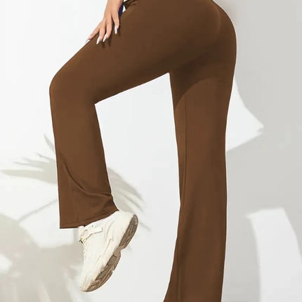 3pcs Butt-Lifting Flare Yoga Pants High Waist, Ultra Stretch, Naked Feel Leggings For Women