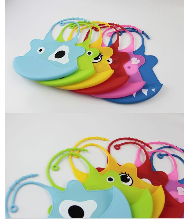 Monster Design Waterproof Silicone Baby Bib – Fun & Mess-Free Feeding