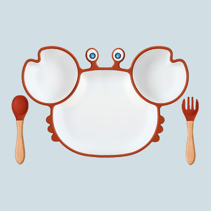 Silicone Baby Suction Plate Set – Cute Animal Design & Non-Slip Feeding Dish
