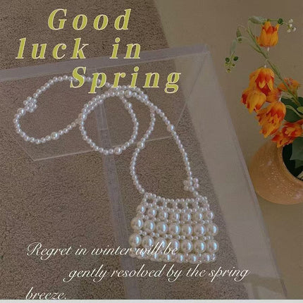 Elegant Imitation Pearl Handbag – Chic, Lightweight & Versatile