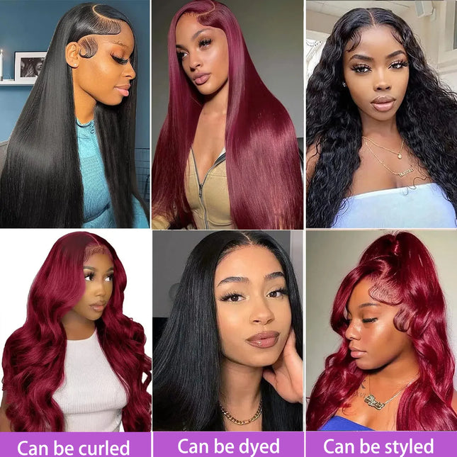 Burgundy Straight Brazilian Remy Hair Bundle 99J Wine Red Hair 1/3 Bundles Straight Sew in Hair Weave Remy Human Hair Bundle