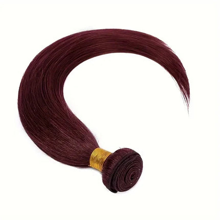 Burgundy Straight Brazilian Remy Hair Bundle 99J Wine Red Hair 1/3 Bundles Straight Sew in Hair Weave Remy Human Hair Bundle