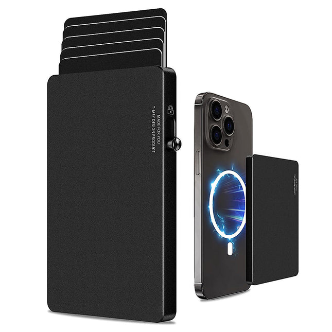 TOYFID All-Aluminum Pop Up Slide Rfid Slim Basic Card personalized wallet for men-0