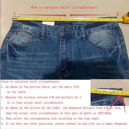 Jeans For Men New Mid-Waist Stretch Flared Jeans Men's Flared Pants Classic Designer Flared Jeans Size 26-40