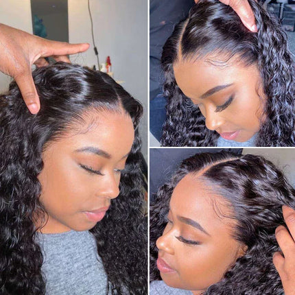Curly Frontal Wigs 13x4 Transparent Lace Front Wigs Brazilian Deep Wave 5x5 Closure Wig 30inch Lace Frontal Wig Pre Plucked
