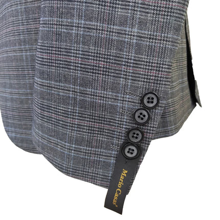 Cheap Actual Party Slim Fit One Button Notched Two Slits Business (Jacket+waistcoat+pants) Grey Men Wedding Suits MS789