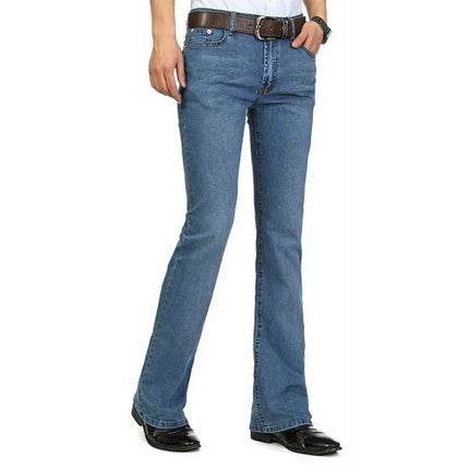 Jeans For Men New Mid-Waist Stretch Flared Jeans Men's Flared Pants Classic Designer Flared Jeans Size 26-40