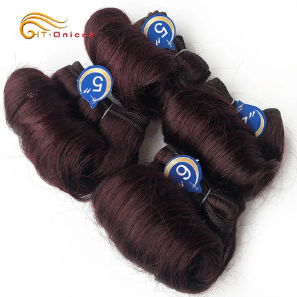 Curly Hair Bundles Indian Human Hair Weave Bundles 4Pcs/Lot Short Hair Products Wavy Bundles Human Hair Extensions