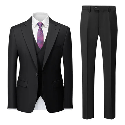 New Men's Business Casual Suit Cross-border Suit Wedding Groom Dress Suit