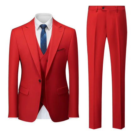 New Men's Business Casual Suit Cross-border Suit Wedding Groom Dress Suit