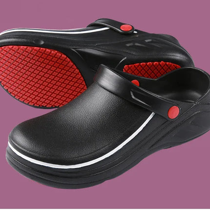 Summer Men Sandals EVA Unisex Slippers Non-slip Waterproof Oil-proof Shoes for Chef Master Hotel Restaurant Slippers