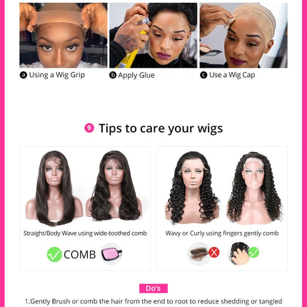 100% Human Hair Wigs With Bangs Body Wave Wig With Bangs Fringe Wigs Full Machine Made Wig 12A Brazilian Natural Remy Human Hair