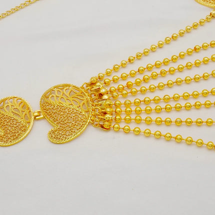 Dubai African Gold Color Jewelry Sets For Women Indian Jewelery Nigerian Necklace Ring Earring Wedding Accessories