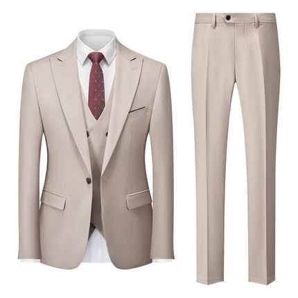 New Men's Business Casual Suit Cross-border Suit Wedding Groom Dress Suit