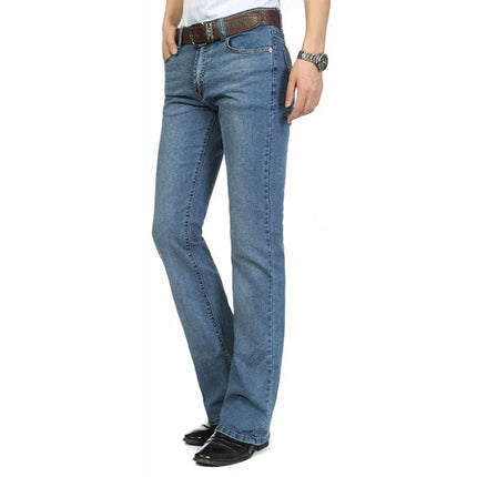 Jeans For Men New Mid-Waist Stretch Flared Jeans Men's Flared Pants Classic Designer Flared Jeans Size 26-40