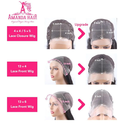 Curly Frontal Wigs 13x4 Transparent Lace Front Wigs Brazilian Deep Wave 5x5 Closure Wig 30inch Lace Frontal Wig Pre Plucked