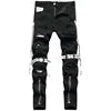 Strap Pants 2022 Wholesale Jeans for Men Fashion Black Pants
