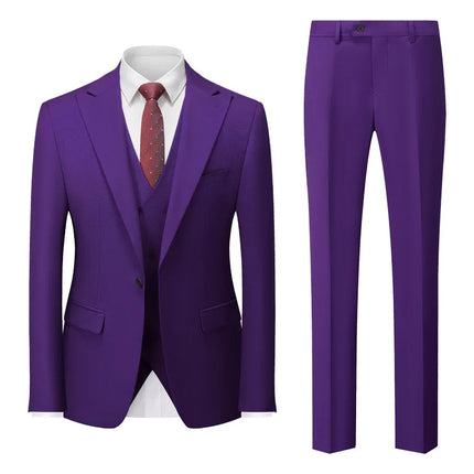 New Men's Business Casual Suit Cross-border Suit Wedding Groom Dress Suit