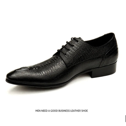 PJCMG New Spring/Autumn Handmade Lace-Up Balck/Red Genuine Leather Carved Dress Oxford Flat Men Shoes