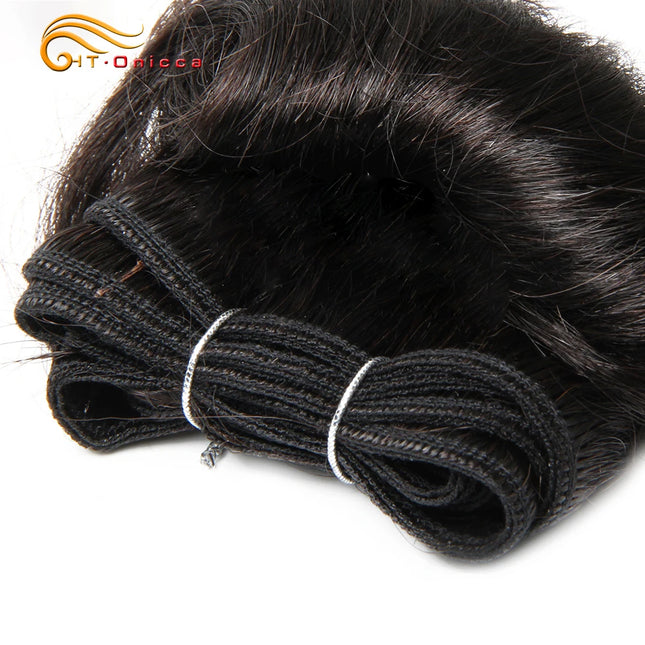 Curly Hair Bundles Indian Human Hair Weave Bundles 4Pcs/Lot Short Hair Products Wavy Bundles Human Hair Extensions