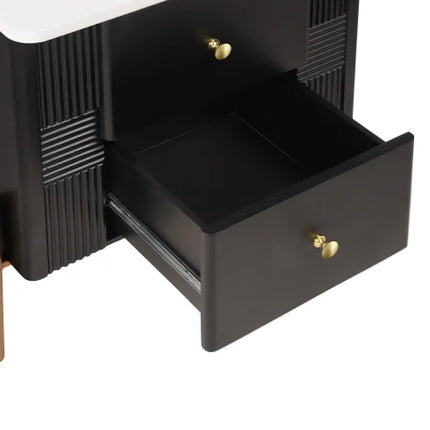 LUNVERO Modern 2-Drawer Bedside Nightstand