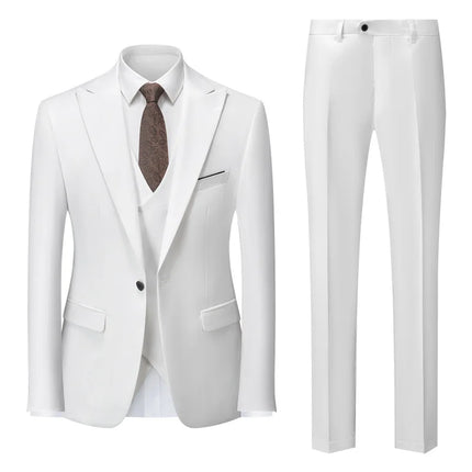 New Men's Business Casual Suit Cross-border Suit Wedding Groom Dress Suit