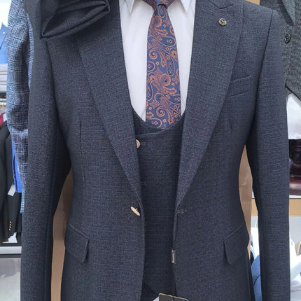 Men's Casual Suits Blazers Summer Business Formal 3-Piece Wedding Tuxedo High Quality Breathable Custom