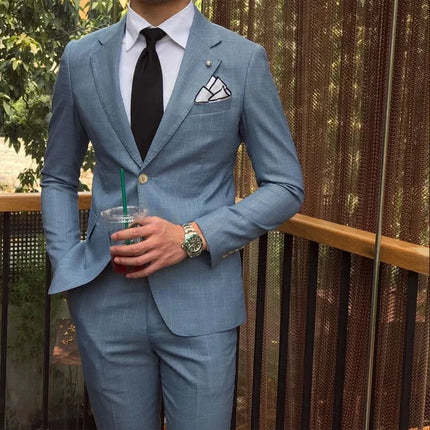 Mtm Made to Measure Custom Pant Coat Design Wedding Suits Men Suit