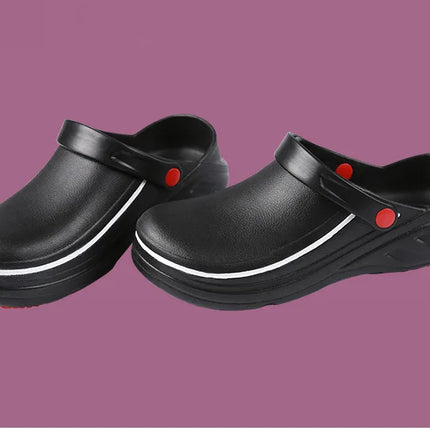 Summer Men Sandals EVA Unisex Slippers Non-slip Waterproof Oil-proof Shoes for Chef Master Hotel Restaurant Slippers