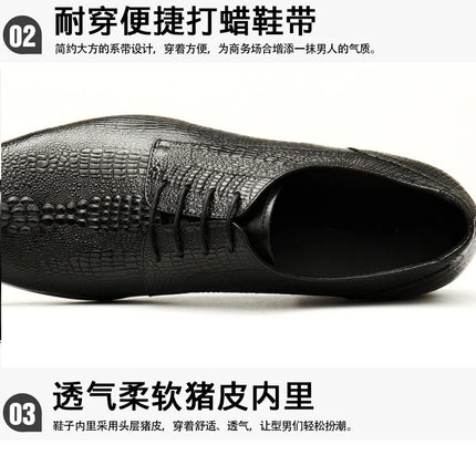 PJCMG New Spring/Autumn Handmade Lace-Up Balck/Red Genuine Leather Carved Dress Oxford Flat Men Shoes