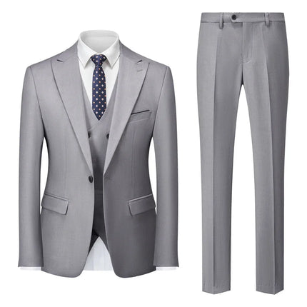 New Men's Business Casual Suit Cross-border Suit Wedding Groom Dress Suit