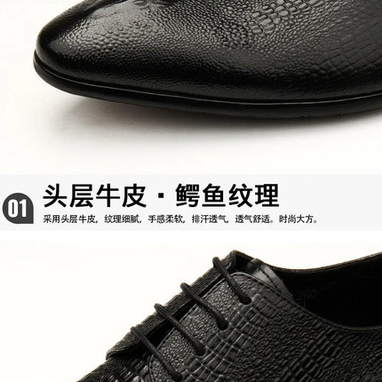 PJCMG New Spring/Autumn Handmade Lace-Up Balck/Red Genuine Leather Carved Dress Oxford Flat Men Shoes