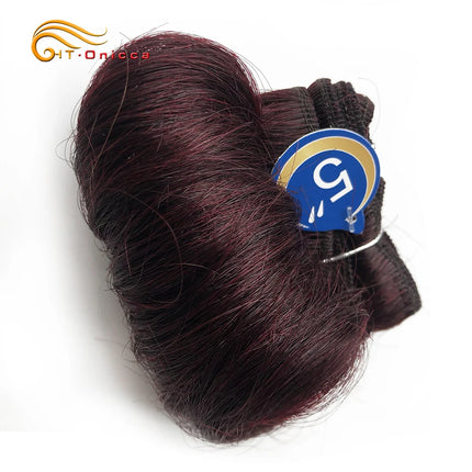 Curly Hair Bundles Indian Human Hair Weave Bundles 4Pcs/Lot Short Hair Products Wavy Bundles Human Hair Extensions