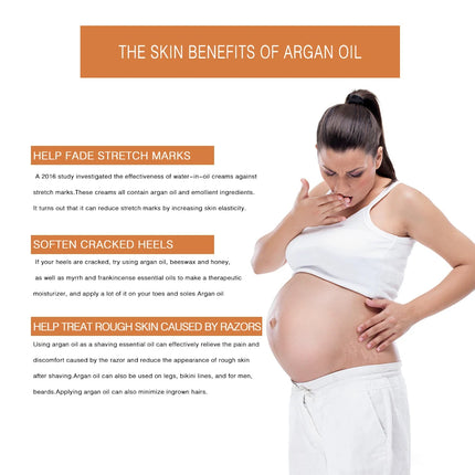 Organic  Argan Oil  100% Pure Cold Pressed Virgin Premium Grade For Dry & Damaged Skin, Hair, Face, Body, Scalp & Nails