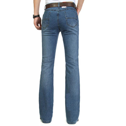 Jeans For Men New Mid-Waist Stretch Flared Jeans Men's Flared Pants Classic Designer Flared Jeans Size 26-40