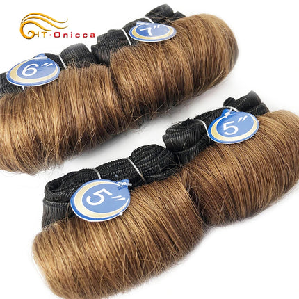 Curly Hair Bundles Indian Human Hair Weave Bundles 4Pcs/Lot Short Hair Products Wavy Bundles Human Hair Extensions