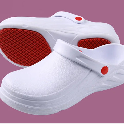 Summer Men Sandals EVA Unisex Slippers Non-slip Waterproof Oil-proof Shoes for Chef Master Hotel Restaurant Slippers